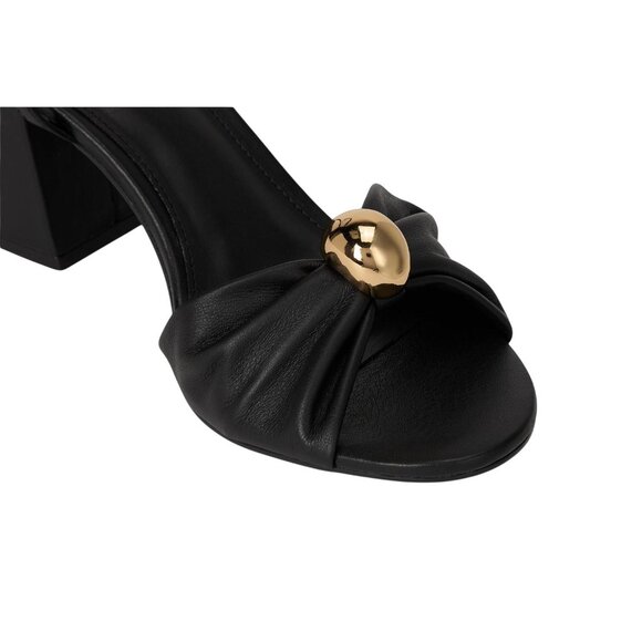 Steve Madden Womens Caden Heeled Sandal CADE07S1 Black Leather 9M - Picture 12 of 13